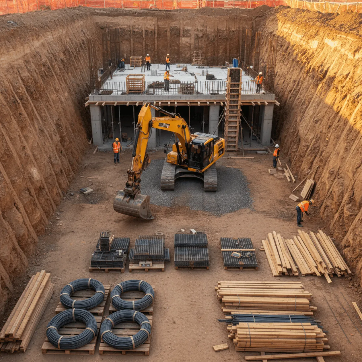 Rebar Installation Worksite Image Rebar Installation Worksite Image