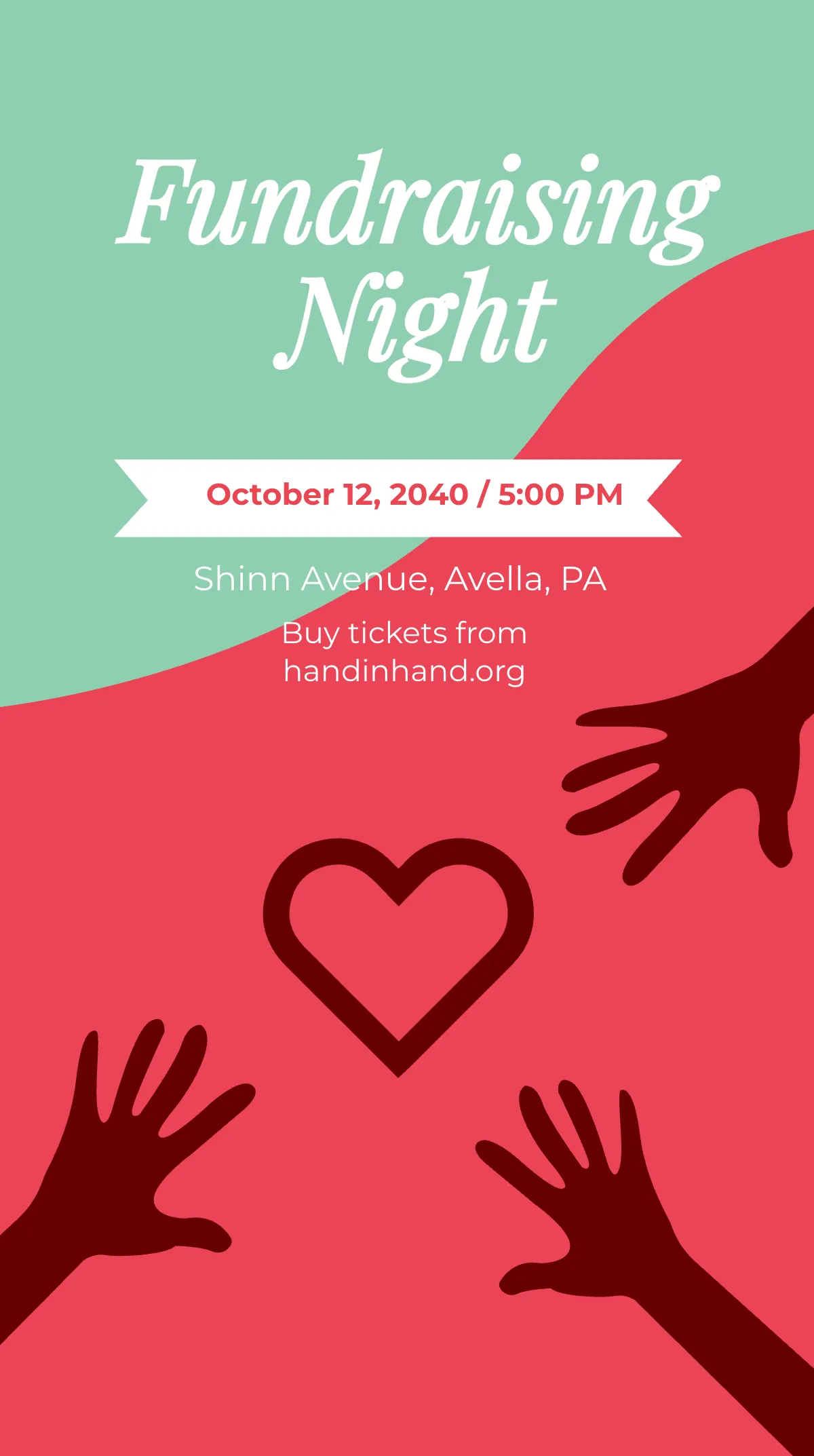 Free Charity Event Instagram Story Template to Edit Online