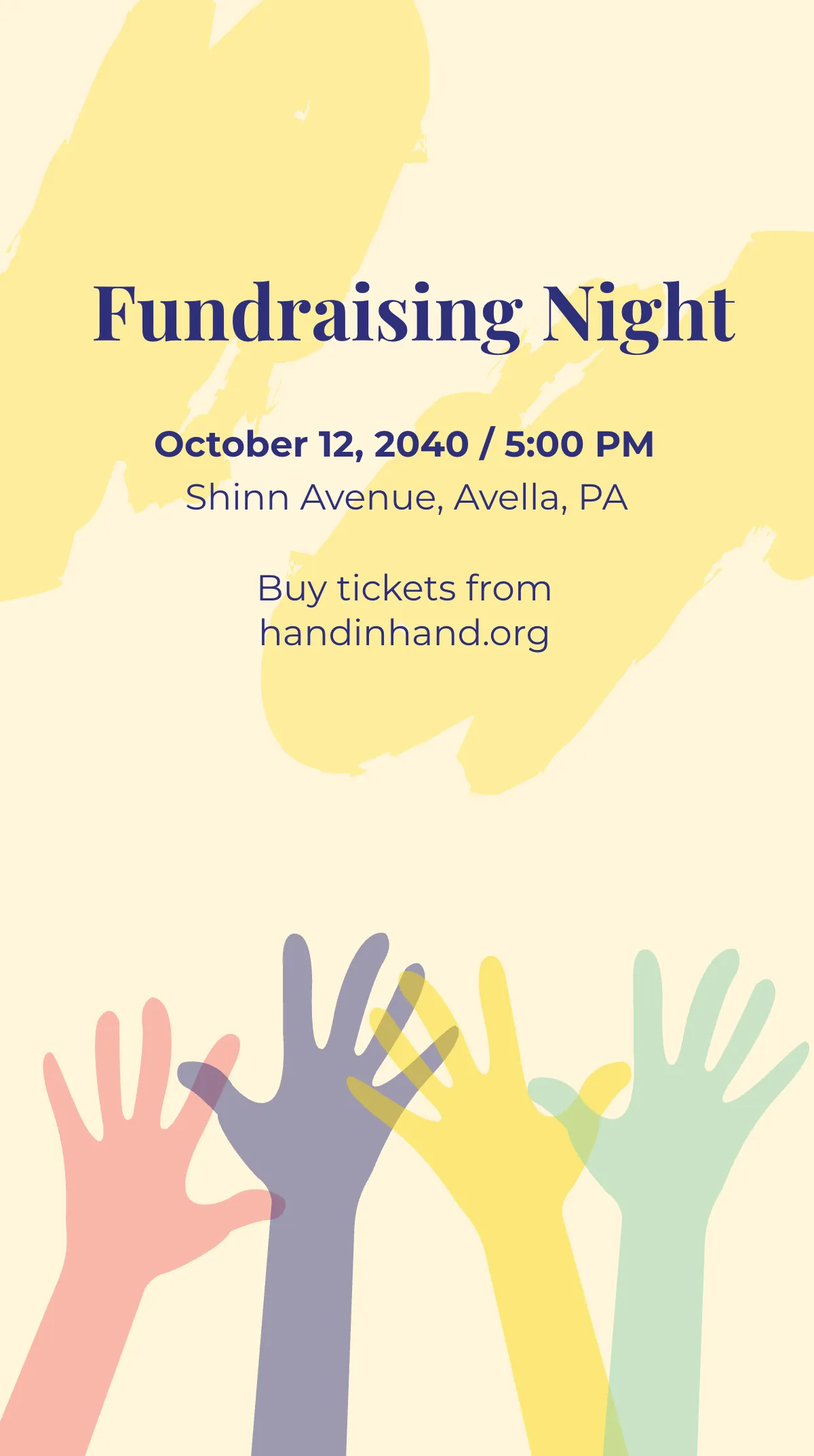 Free Charity Event Instagram Story Template to Edit Online