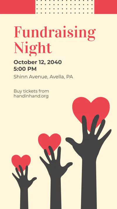 Free Charity Event Instagram Story Template to Edit Online