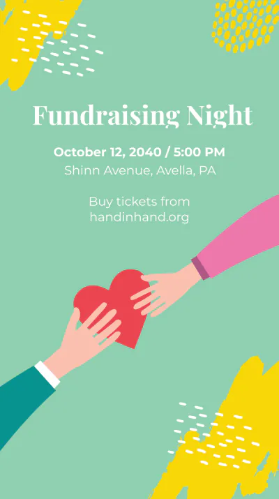 Free Charity Event Instagram Story Template to Edit Online