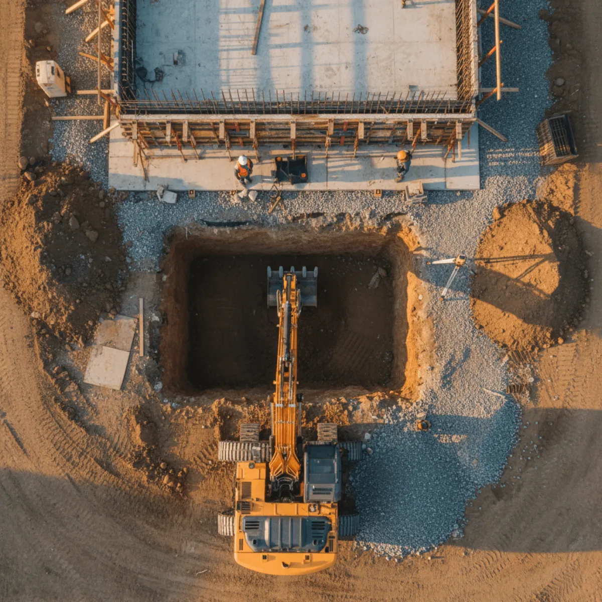 Foundation Excavation Building Image