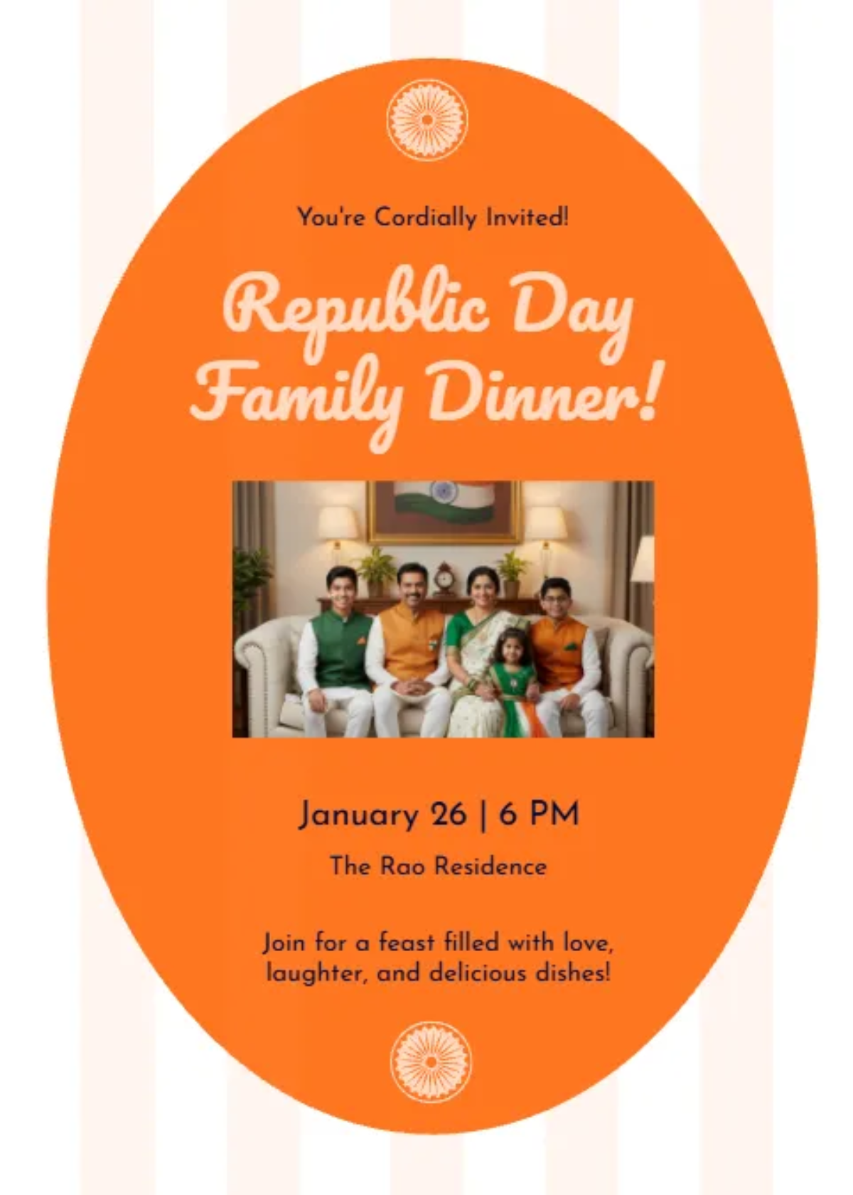 Free India Republic Day with Photo Invitation Template to Edit Online Free India Republic Day with Photo Invitation Template to Edit Online