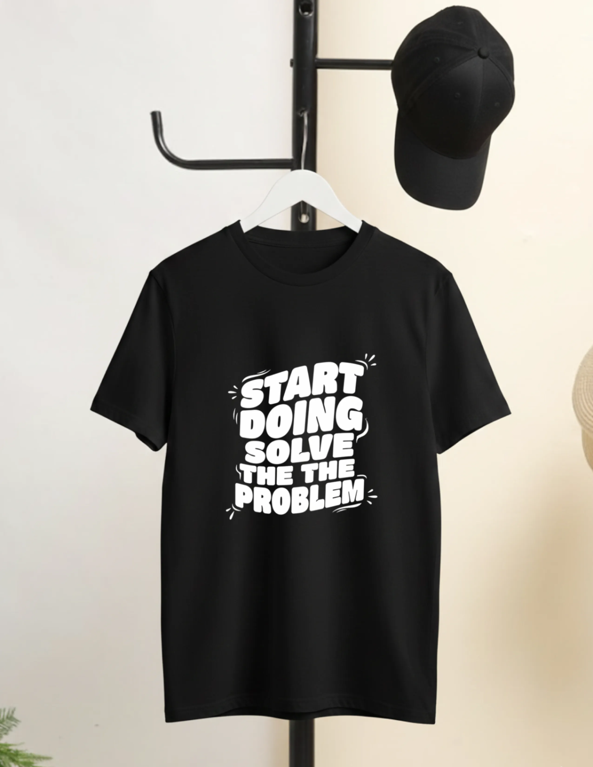 Free Simple Hanging T-Shirt Mockup Template to Edit Online