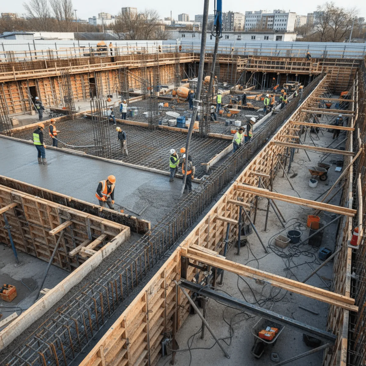 Rebar Installation Worksite Interior Image