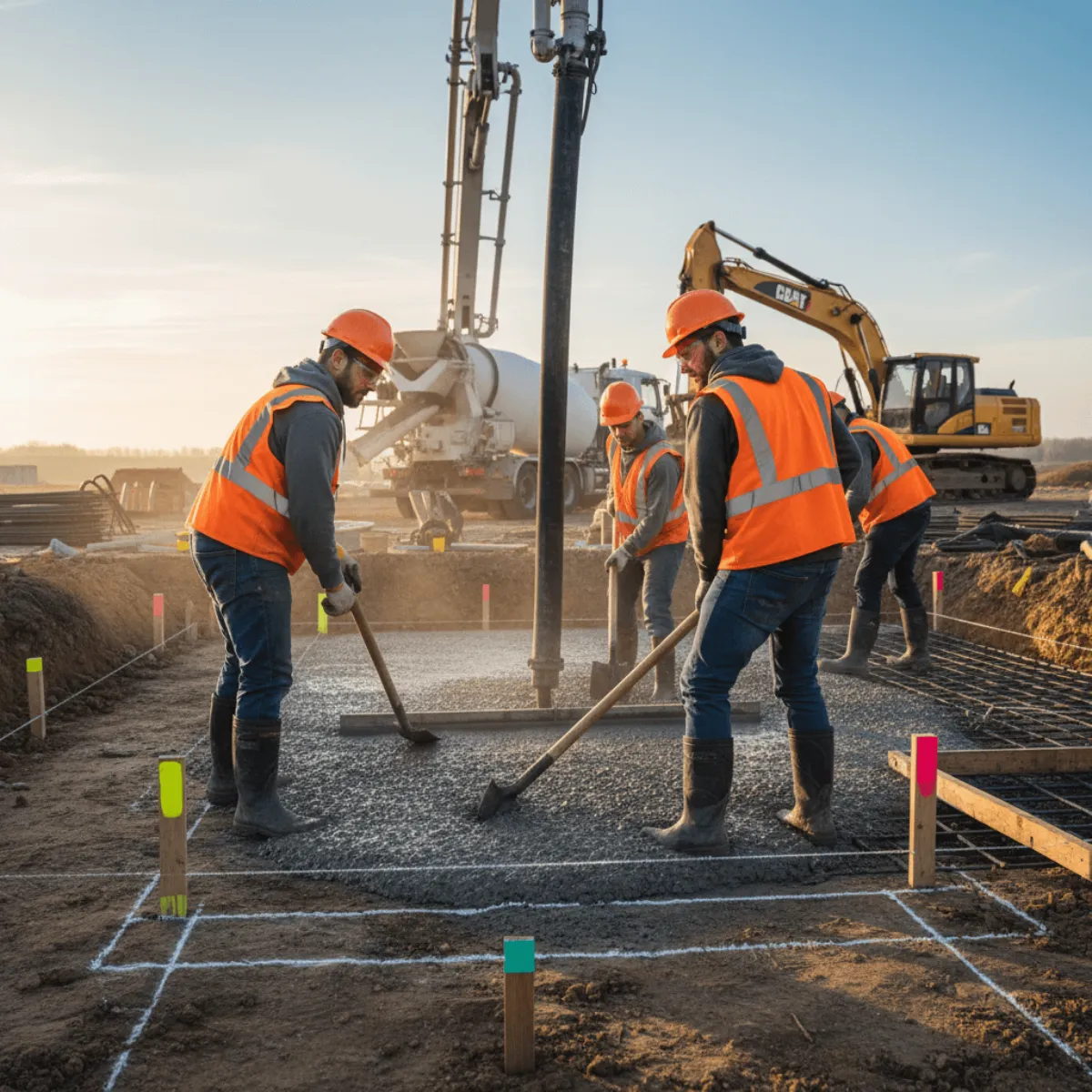 Concrete Pour Preparation Development Image
