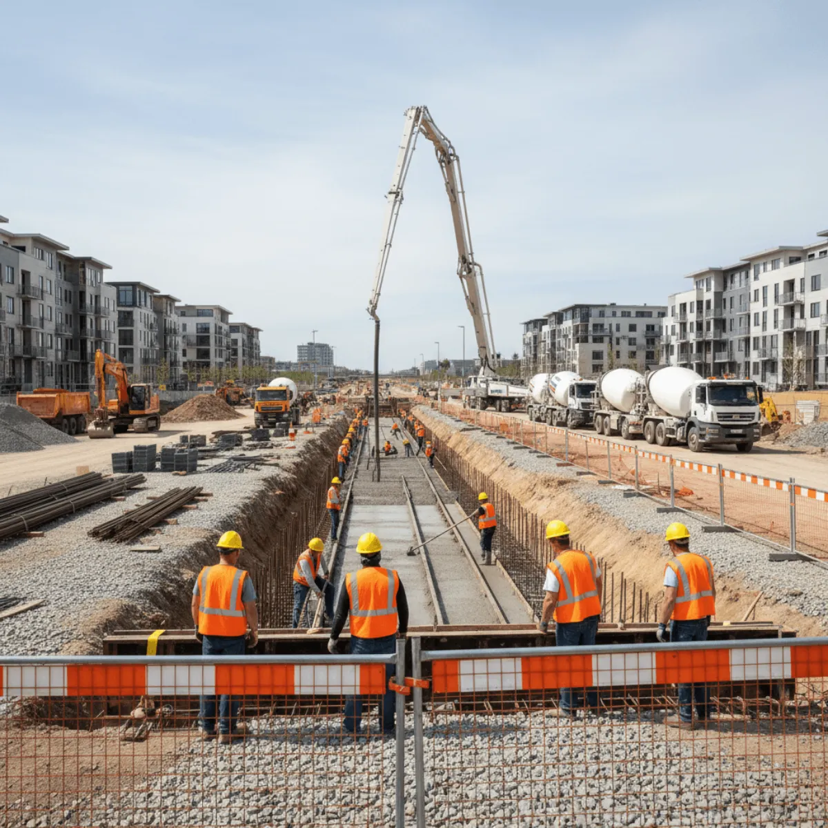 Concrete Pour Preparation Development Basement Image Concrete Pour Preparation Development Basement Image