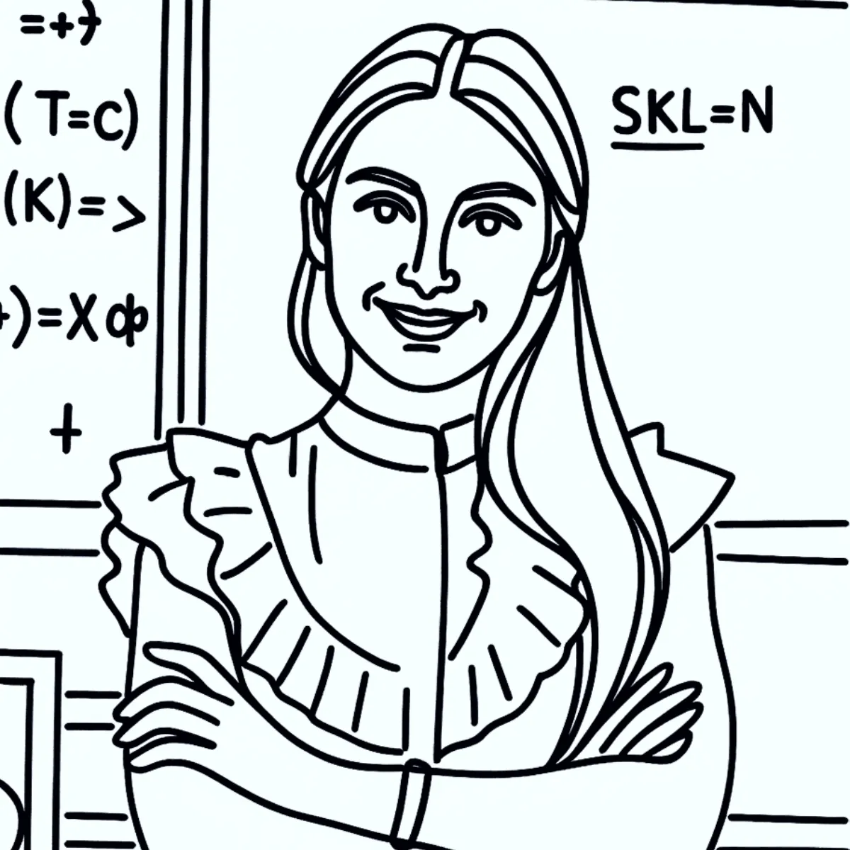 Free Teacher Bold Line Photo to Cartoon Template to Edit Online