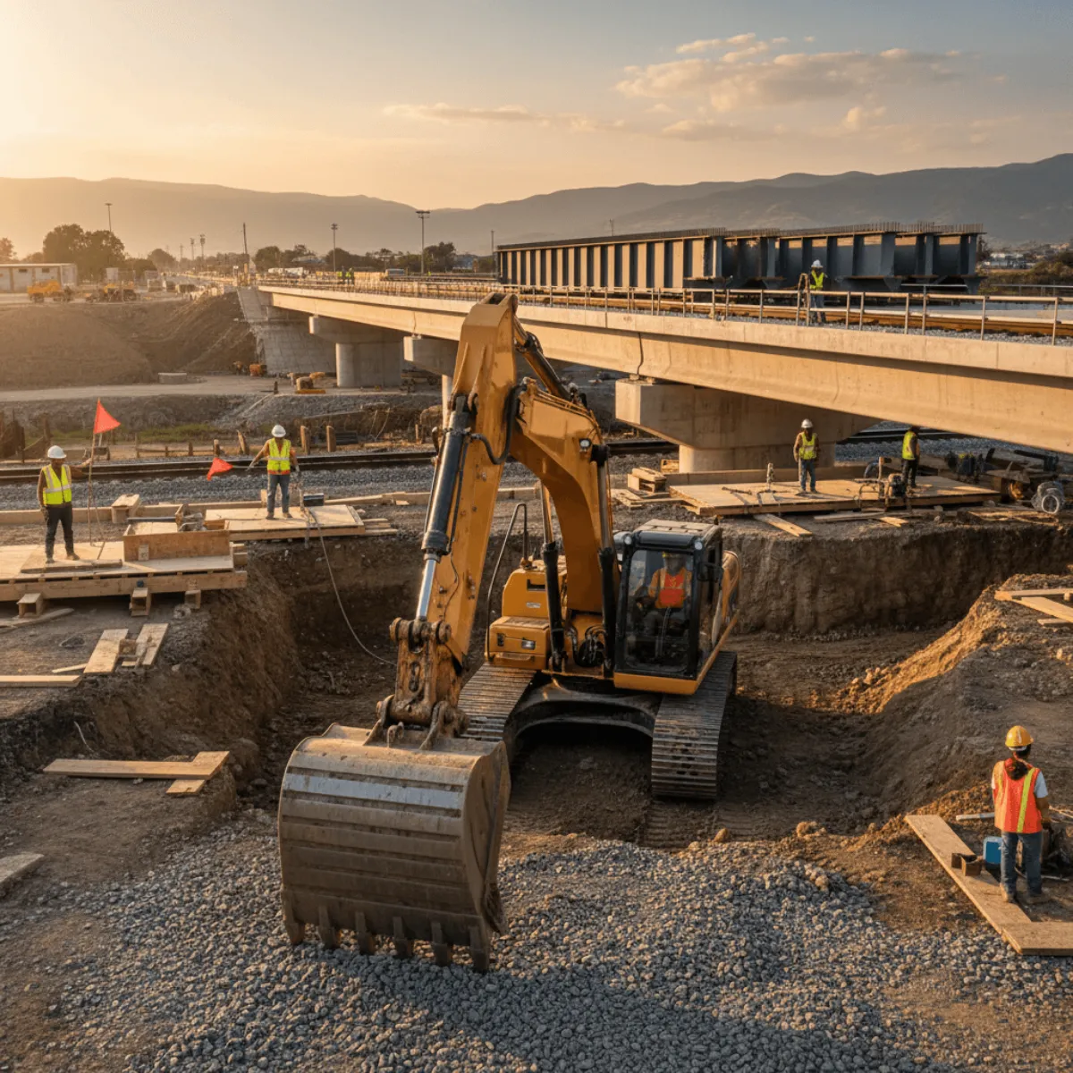 Material Staging Worksite Image