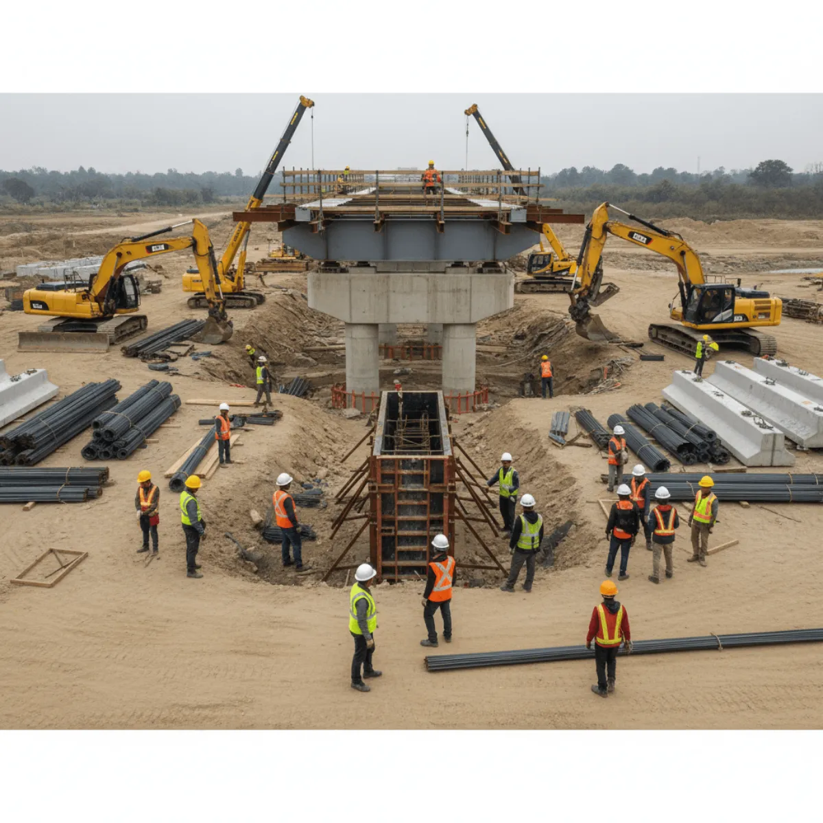 Material Staging Jobsite Image