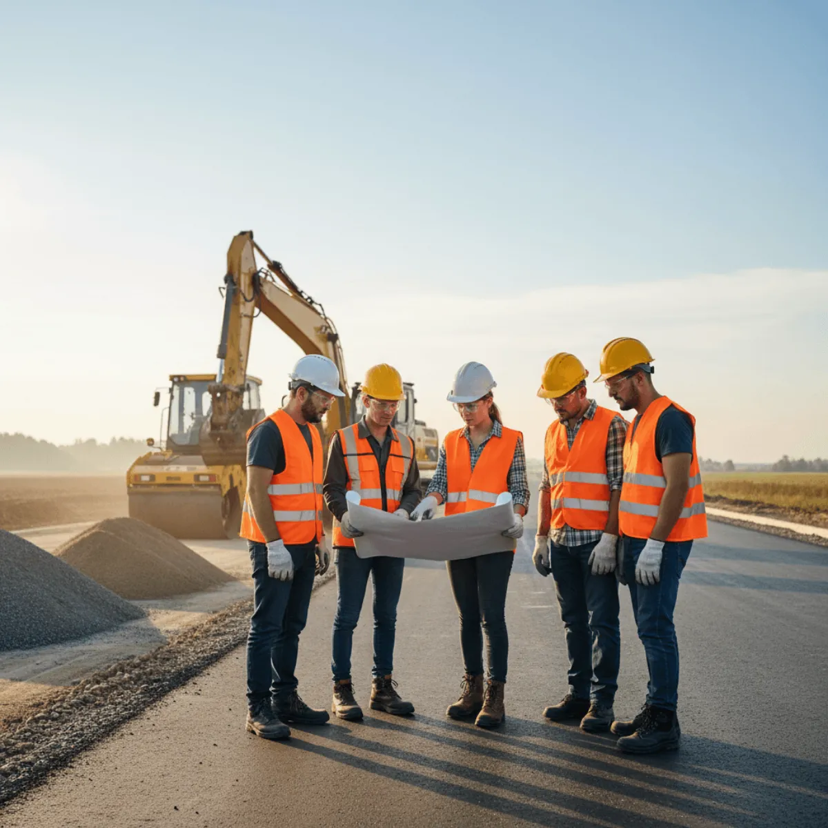 Heavy Machinery Jobsite Basement Image