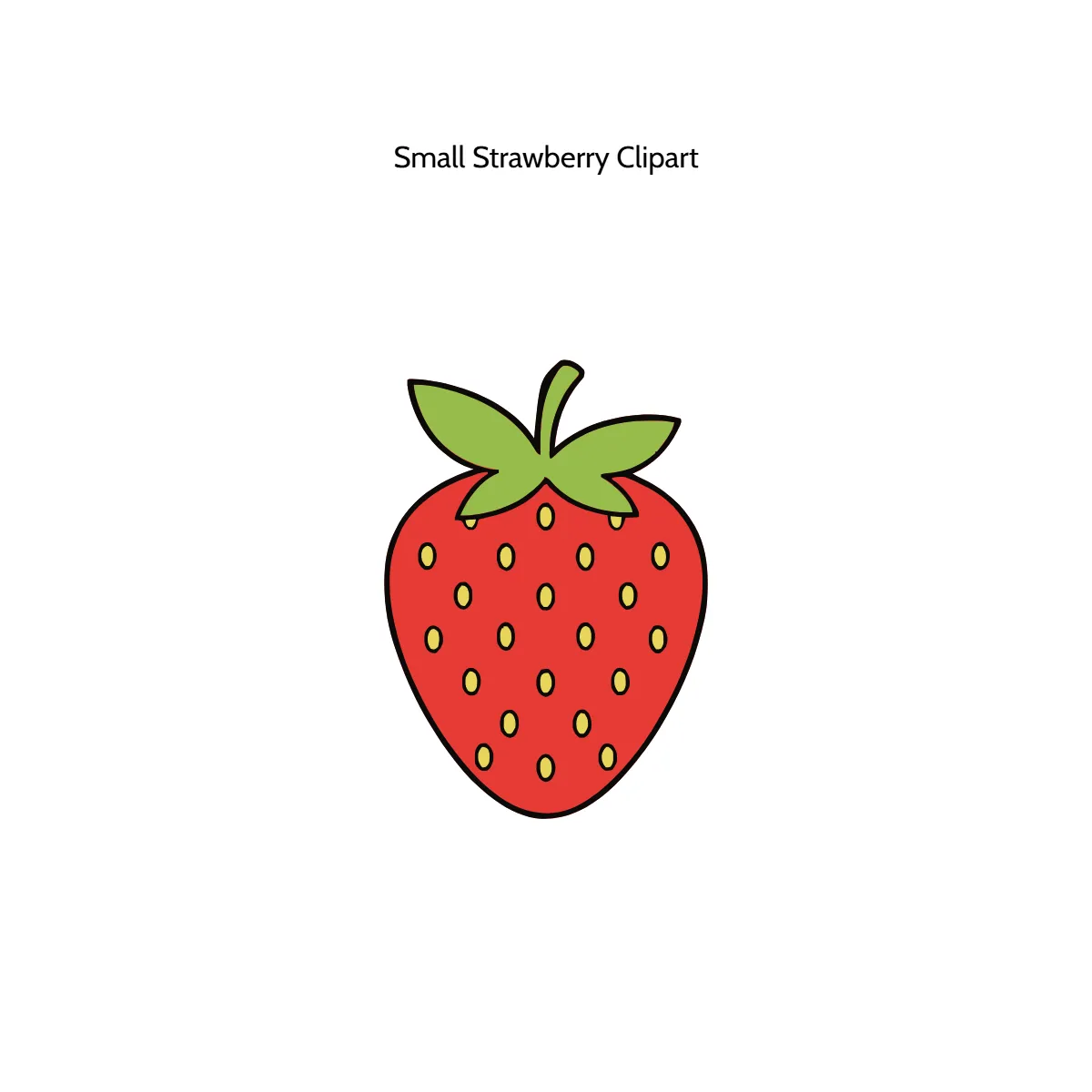 Free Small Strawberry Clipart Template to Edit Online