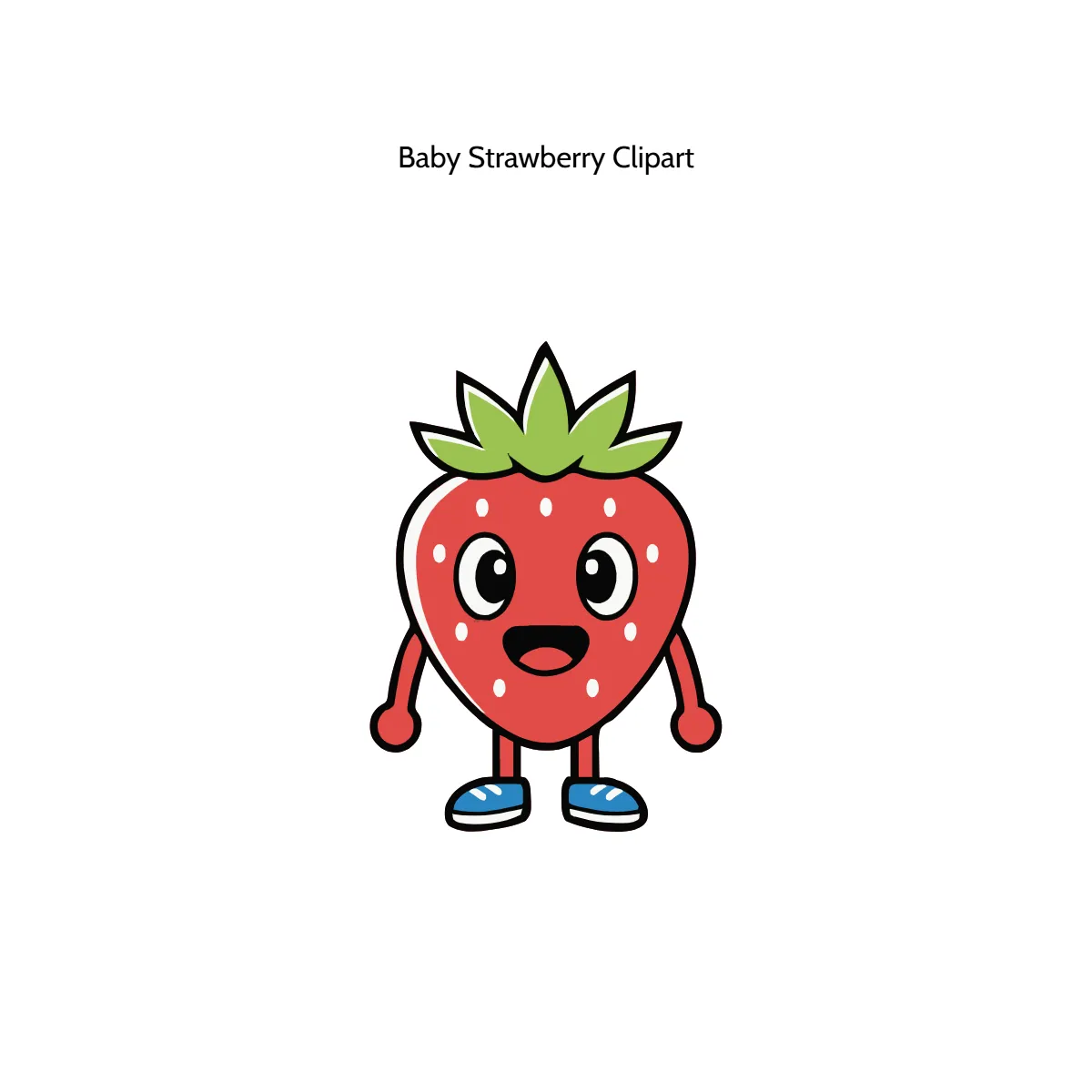 Free Baby Strawberry Vector Clipart (PNG, SVG) to Edit Online