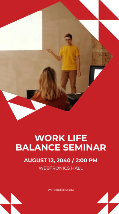 Free Company Event Instagram Story Template to Edit Online
