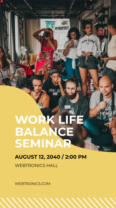 Free Company Event Instagram Story Template to Edit Online