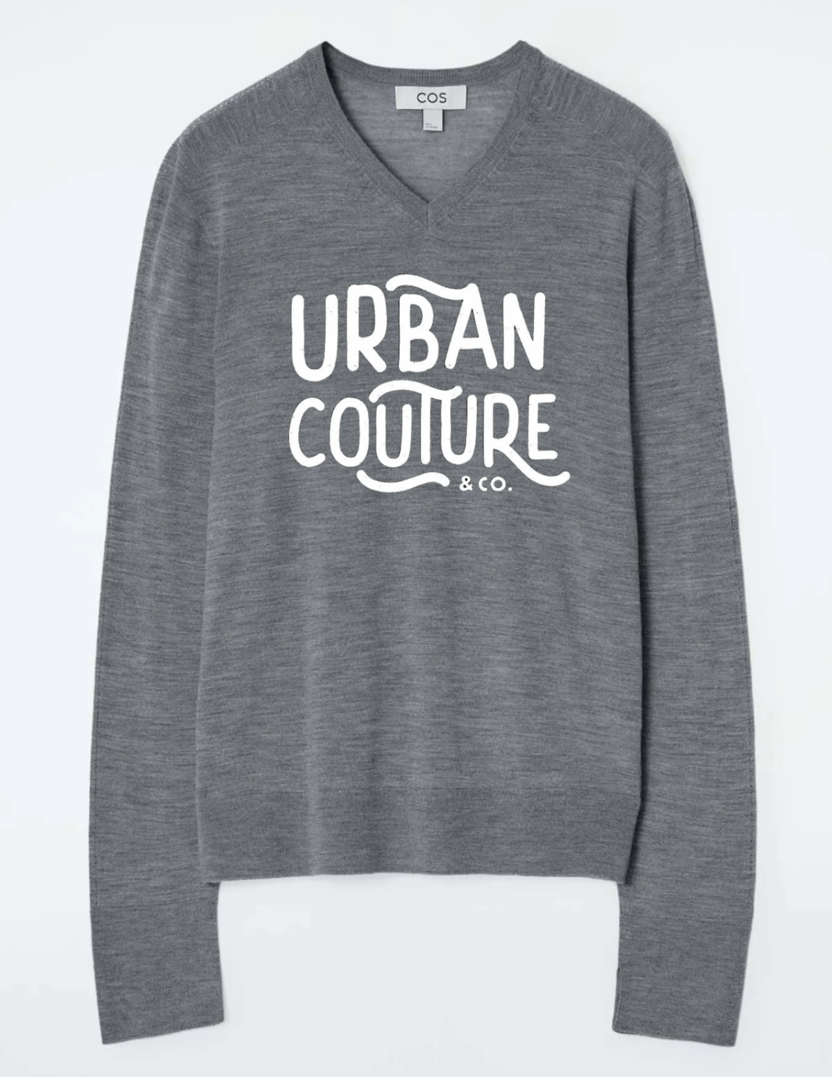 Free Modern V Neck Sweatshirt Mockup Template to Edit Online