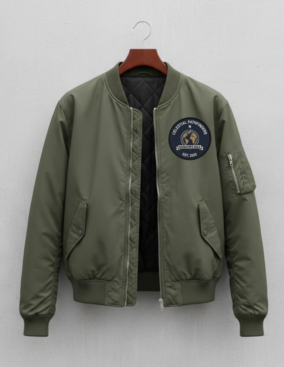 Free Bomber Jacket Mockup Template to Edit Online