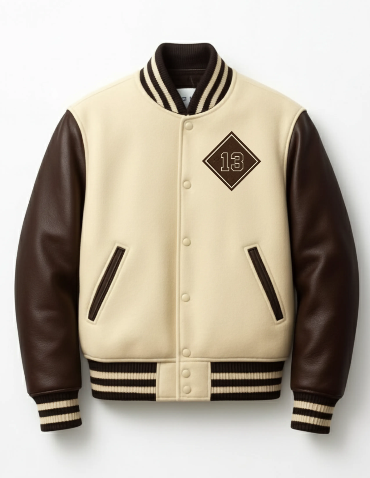 Free Modern Letterman Jacket Mockup Template to Edit Online