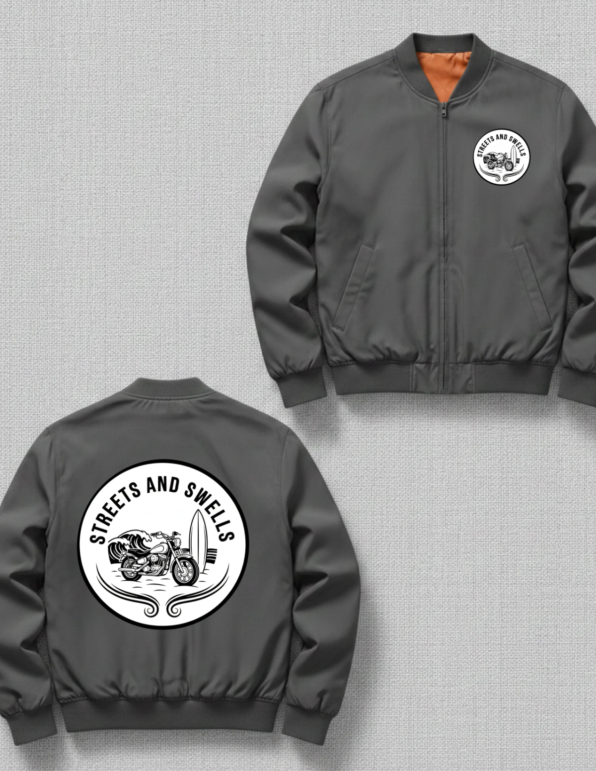 Free Front and Back Jacket Mockup Template to Edit Online