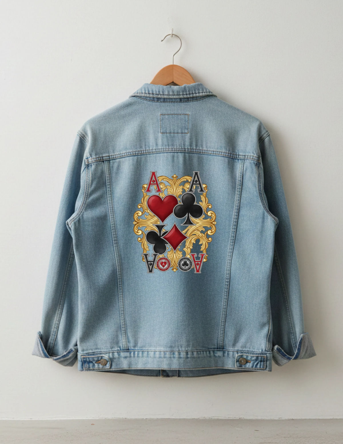 Free Minimalist Denim Jacket Mockup Template to Edit Online