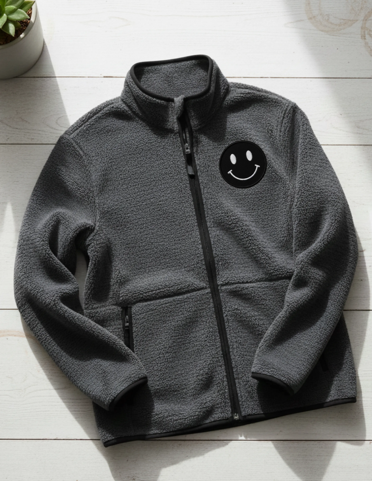 Free Stylish Fleece Jacket Mockup Template to Edit Online
