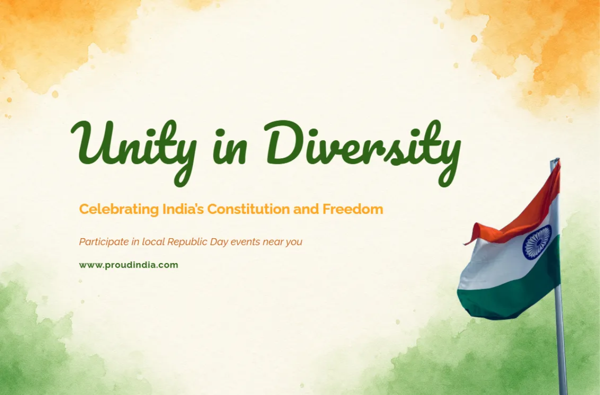 Free India Republic Day Patriotic Banner Template to Edit Online