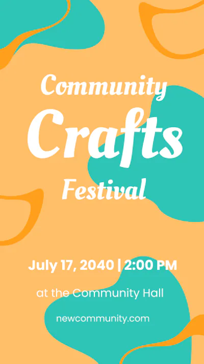 Free Community Event Instagram Story Template to Edit Online