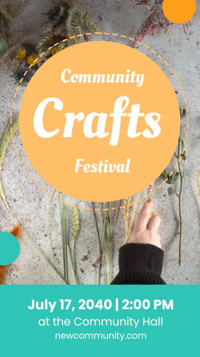 Free Community Event Instagram Story Template to Edit Online
