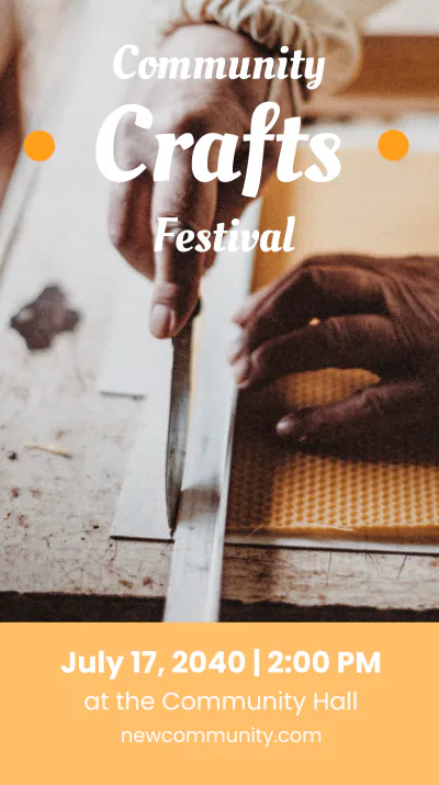 Free Community Event Instagram Story Template to Edit Online