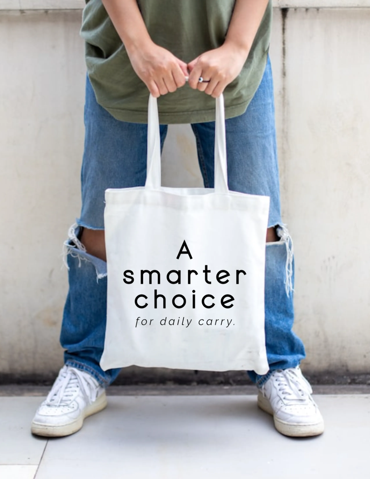 Free White Open Tote Bag Mockup Template to Edit Online
