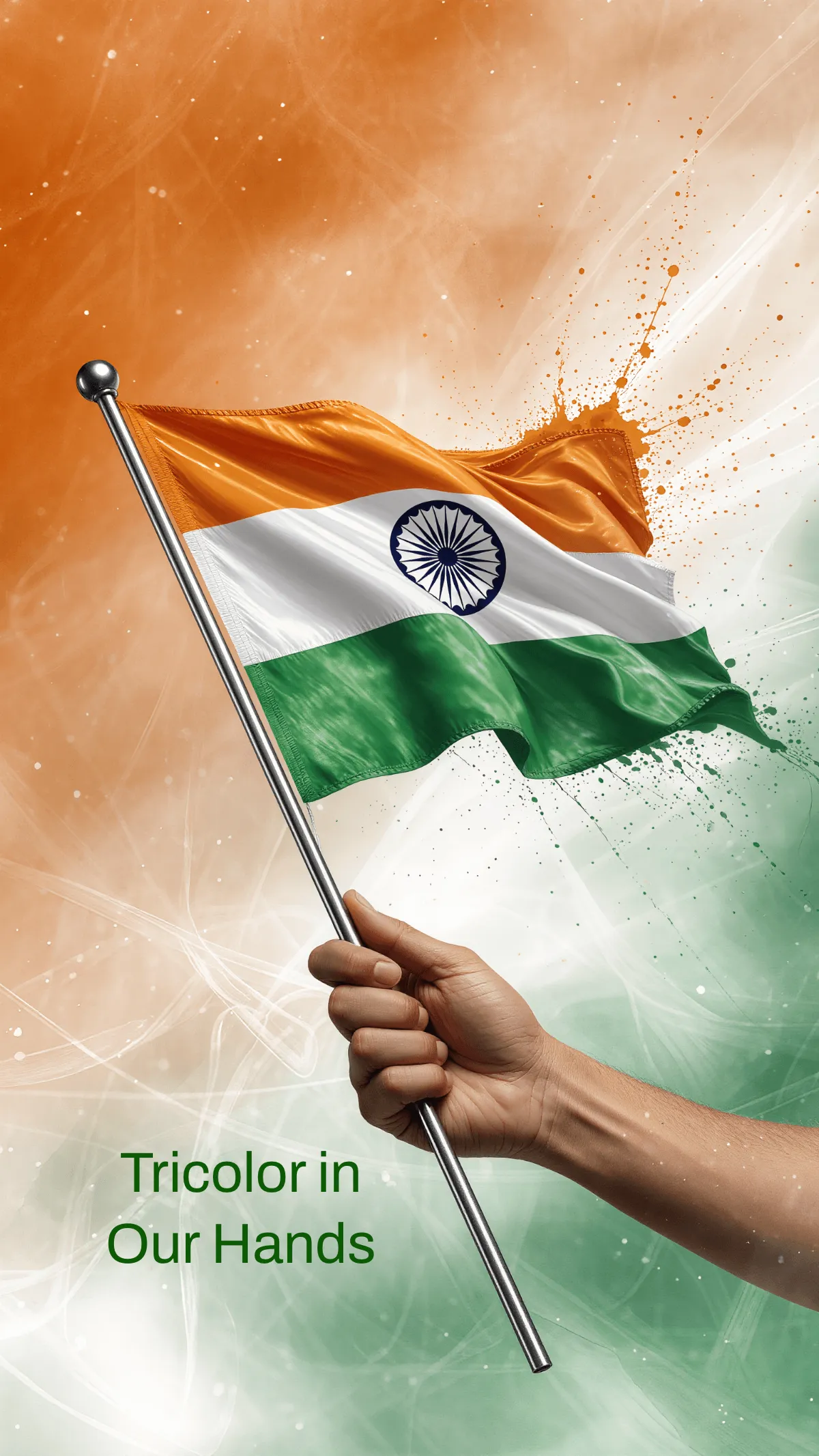 Free India Republic Day Water Color Wallpaper Template to Edit Online