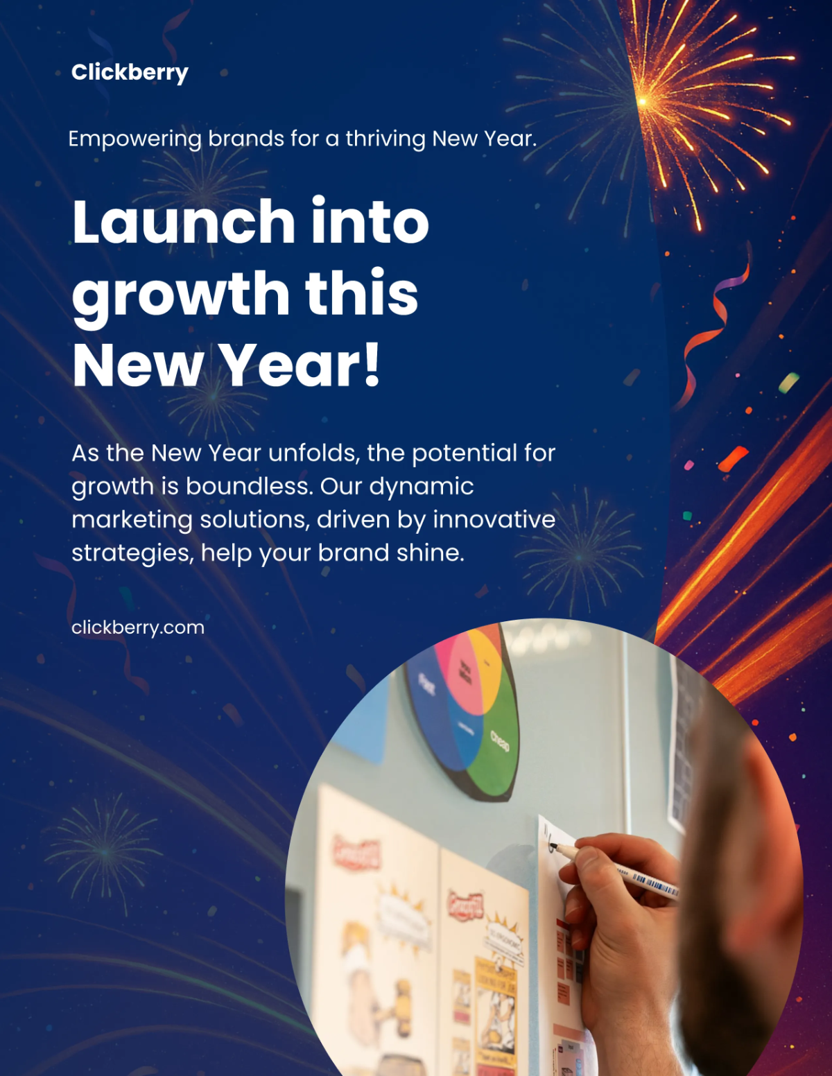 Free Dynamic New Year Flyer Template to Edit Online