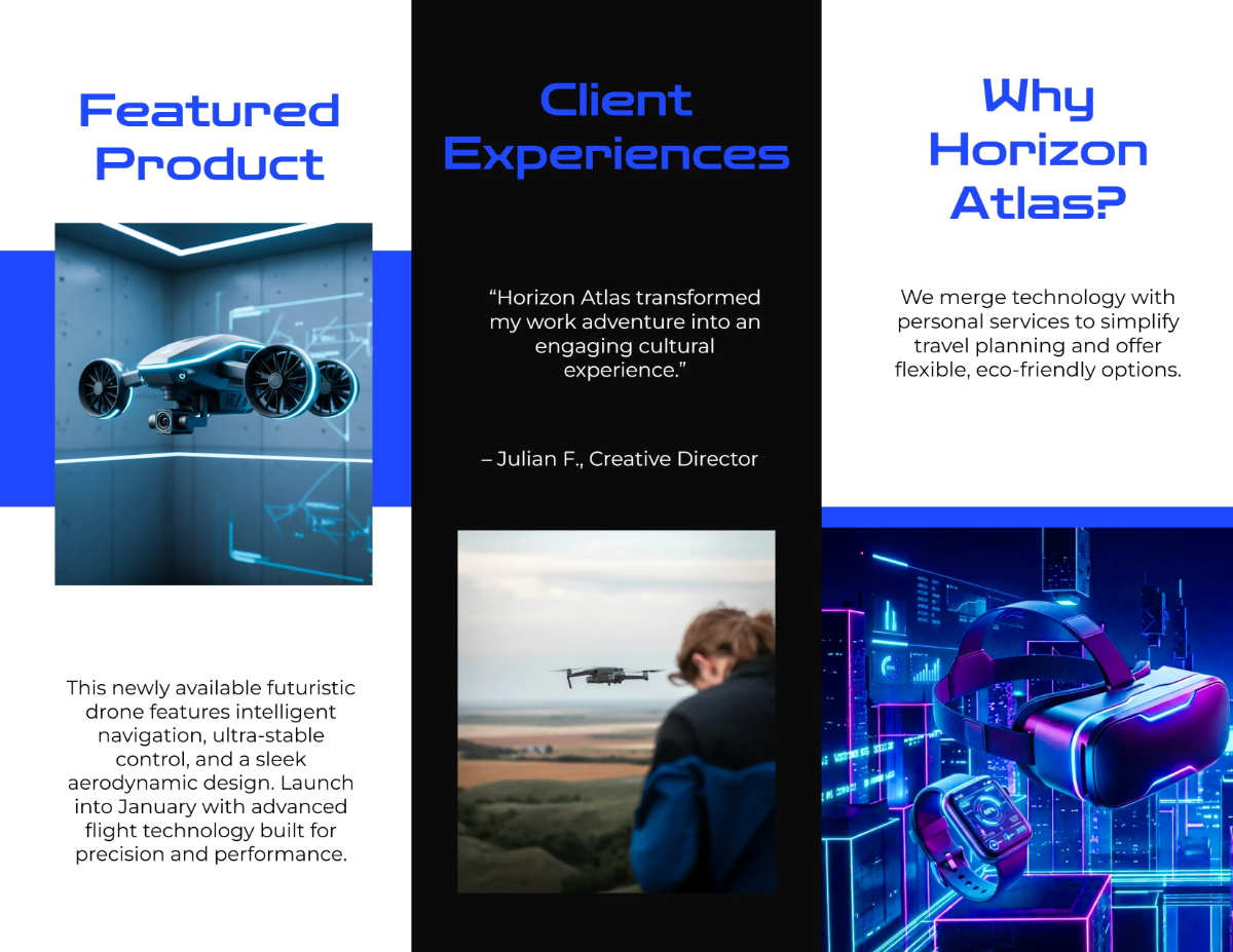 Free January Product Brochure Template to Edit Online