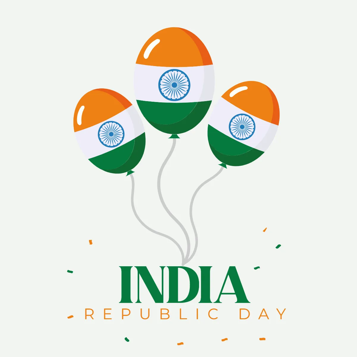 Free Balloon India Republic Day Cliparts Template to Edit Online