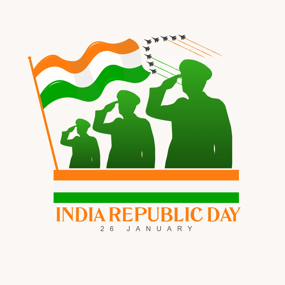 Free Soldier India Republic Day Cliparts Template to Edit Online