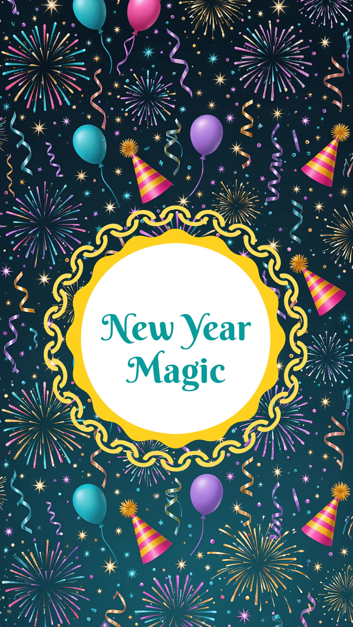 Free New Year Pattern Mobile Wallpaper Template to Edit Online Free New Year Pattern Mobile Wallpaper Template to Edit Online