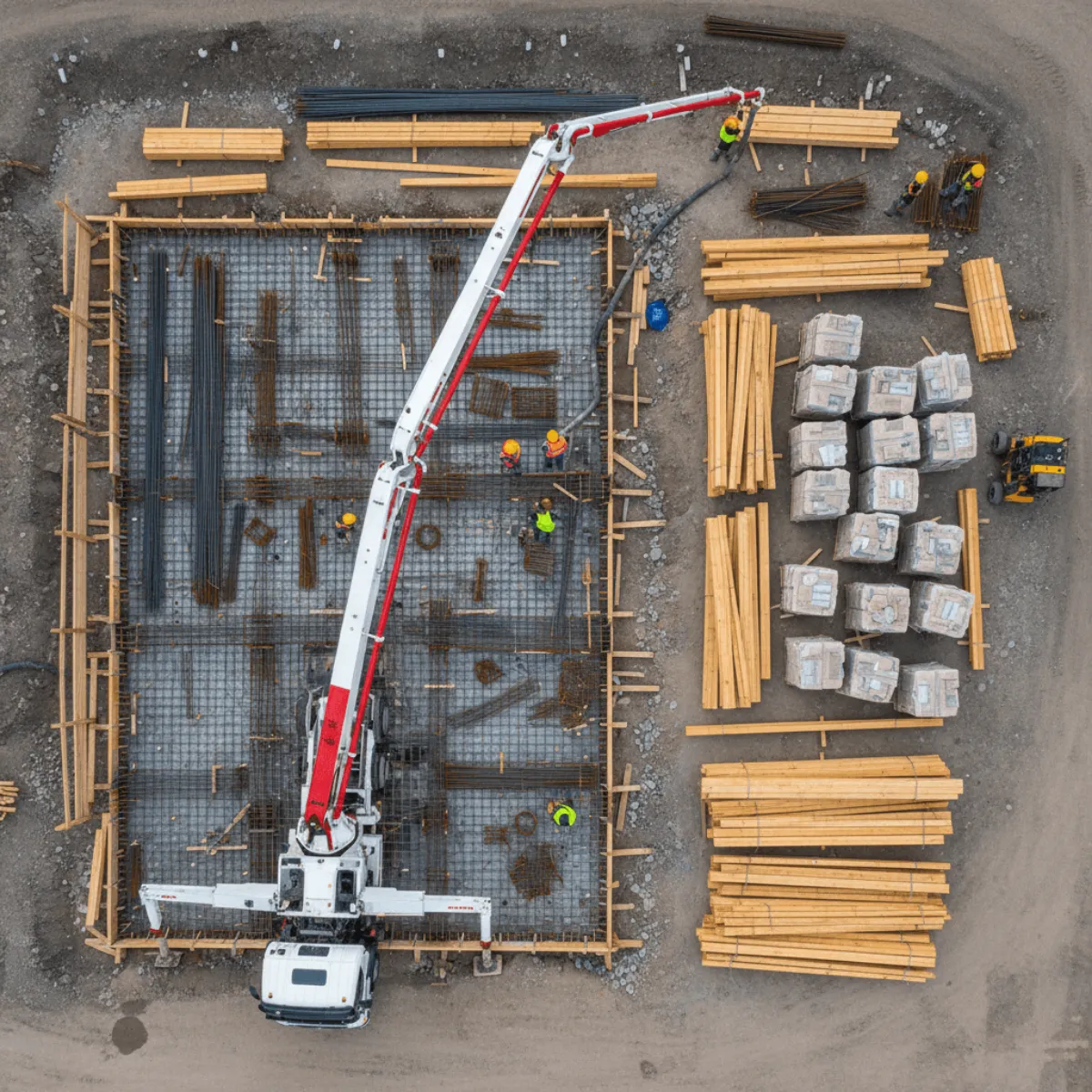 Rebar Installation Jobsite Basement Image