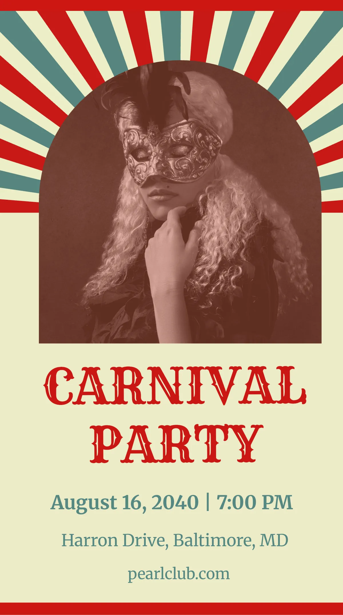 Free Carnival Party Instagram Story Template to Edit Online