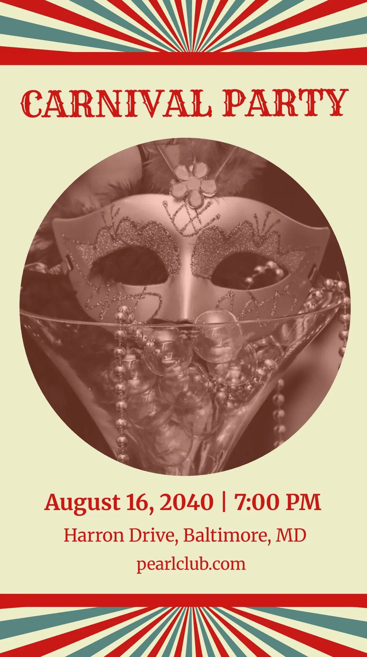 Free Carnival Party Instagram Story Template to Edit Online