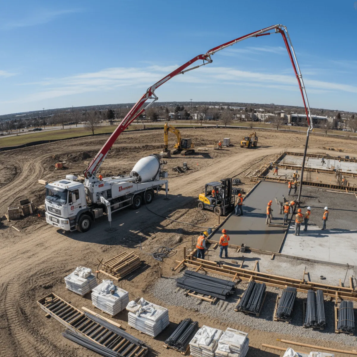 Concrete Preparation Worksite Interior Image
