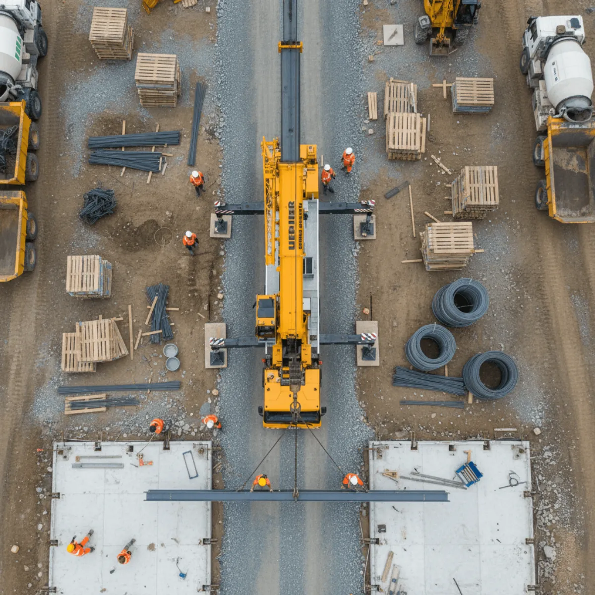 Material Staging Jobsite Warehouse Image