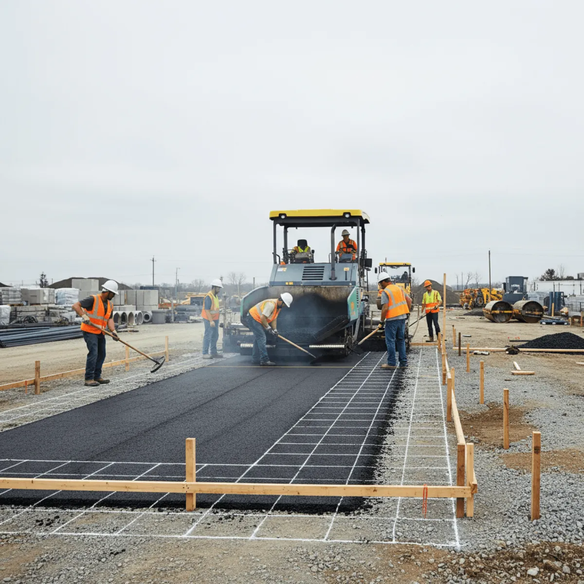 Material Staging Jobsite Rooftop Image