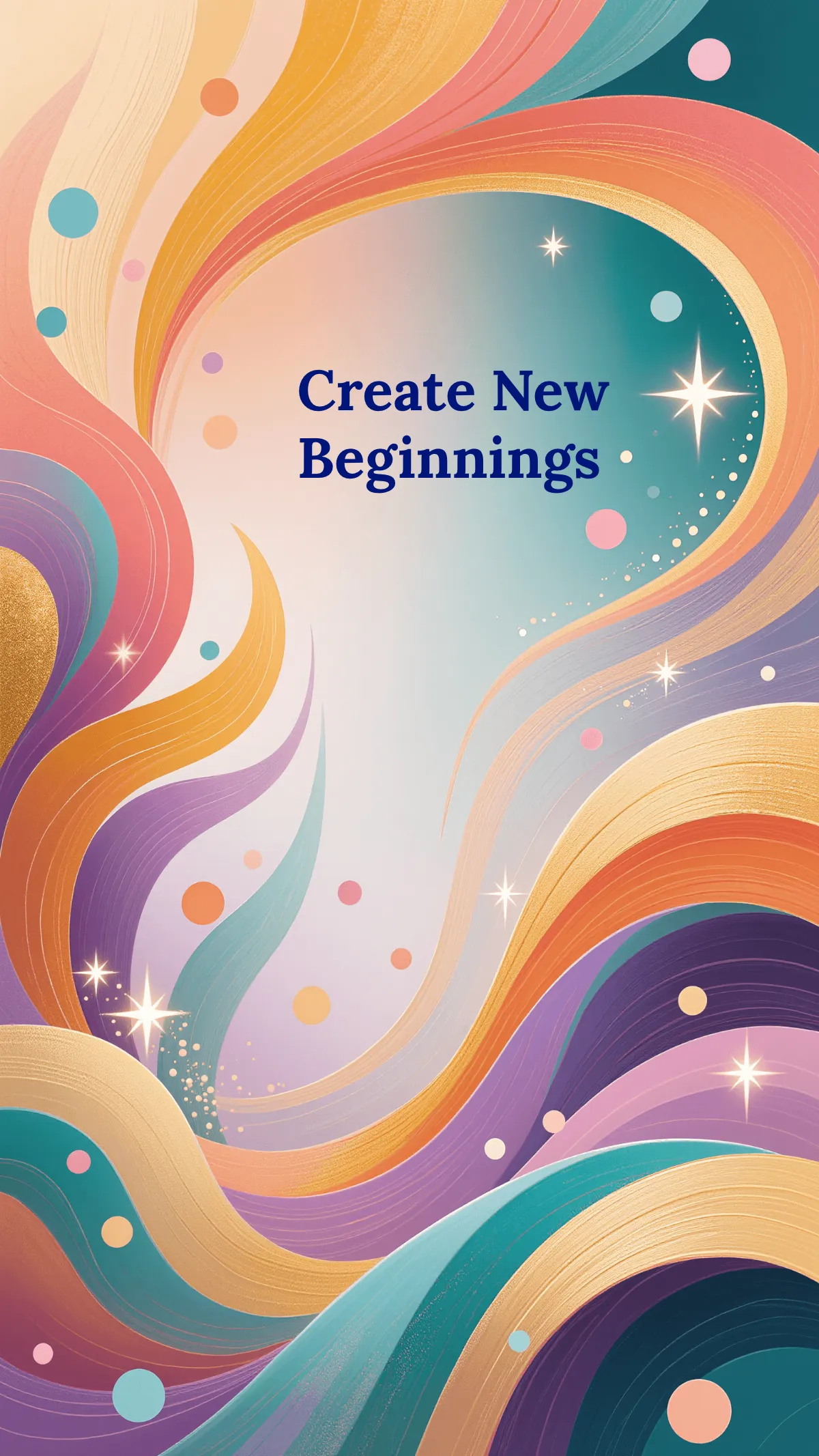 Free Joyful New Year Mobile Wallpaper Template to Edit Online