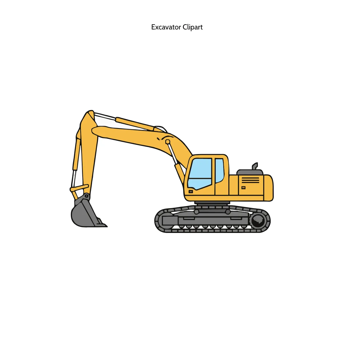Free Excavator Clipart Template to Edit Online