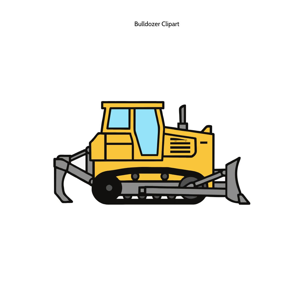 Free Bulldozer Clipart Template to Edit Online