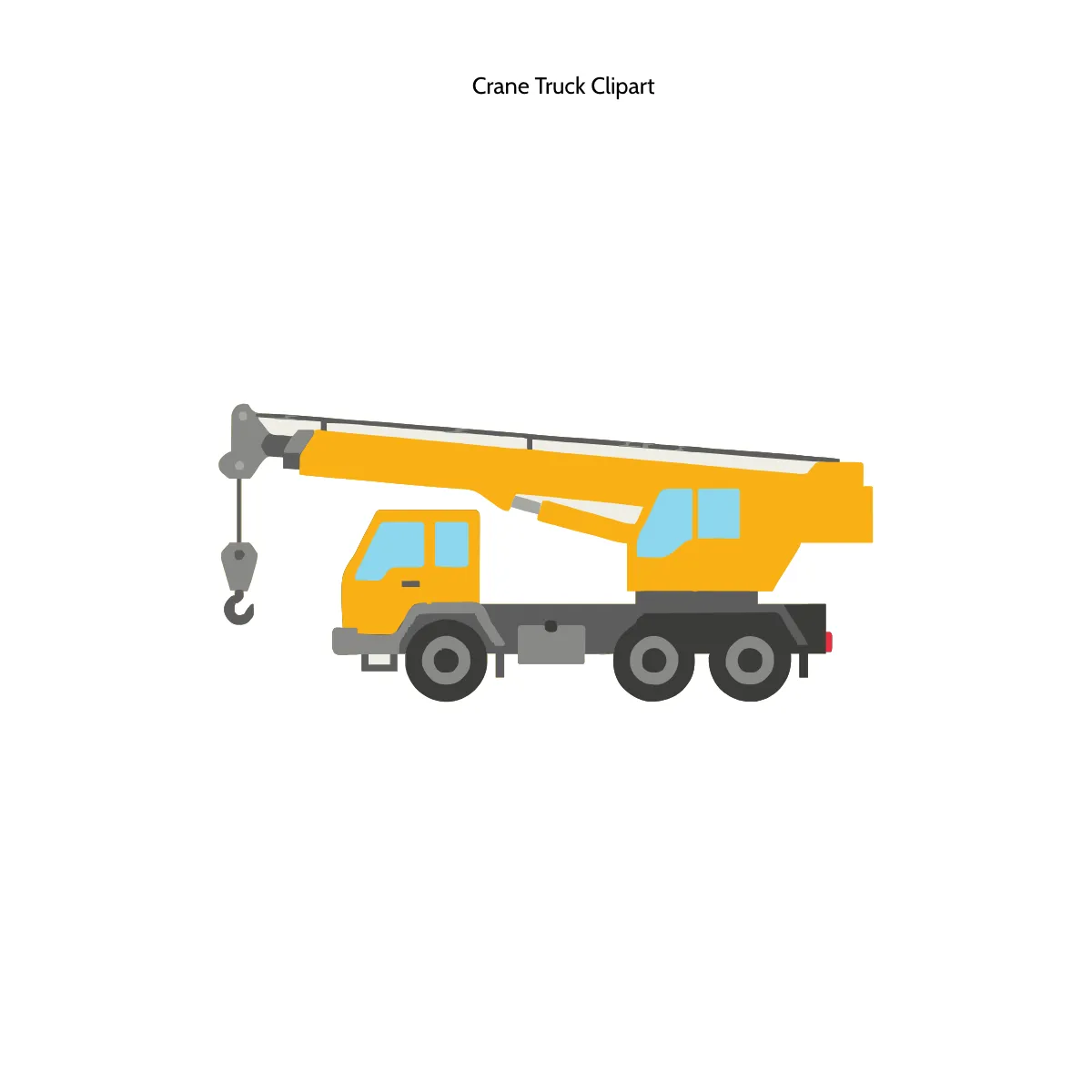 Free Crane Truck Clipart Template to Edit Online