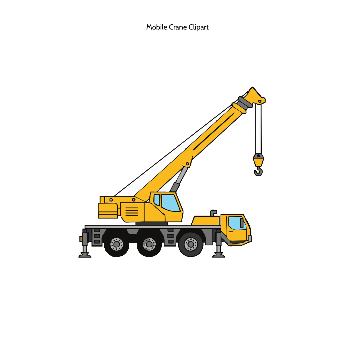 Free Mobile Crane Clipart Template to Edit Online