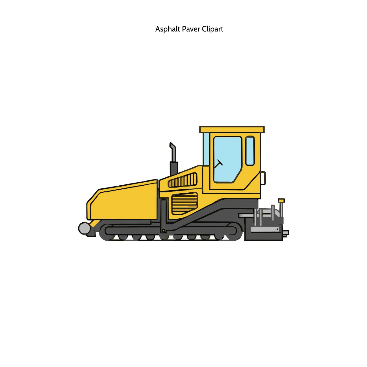 Free Asphalt Paver Clipart Template to Edit Online