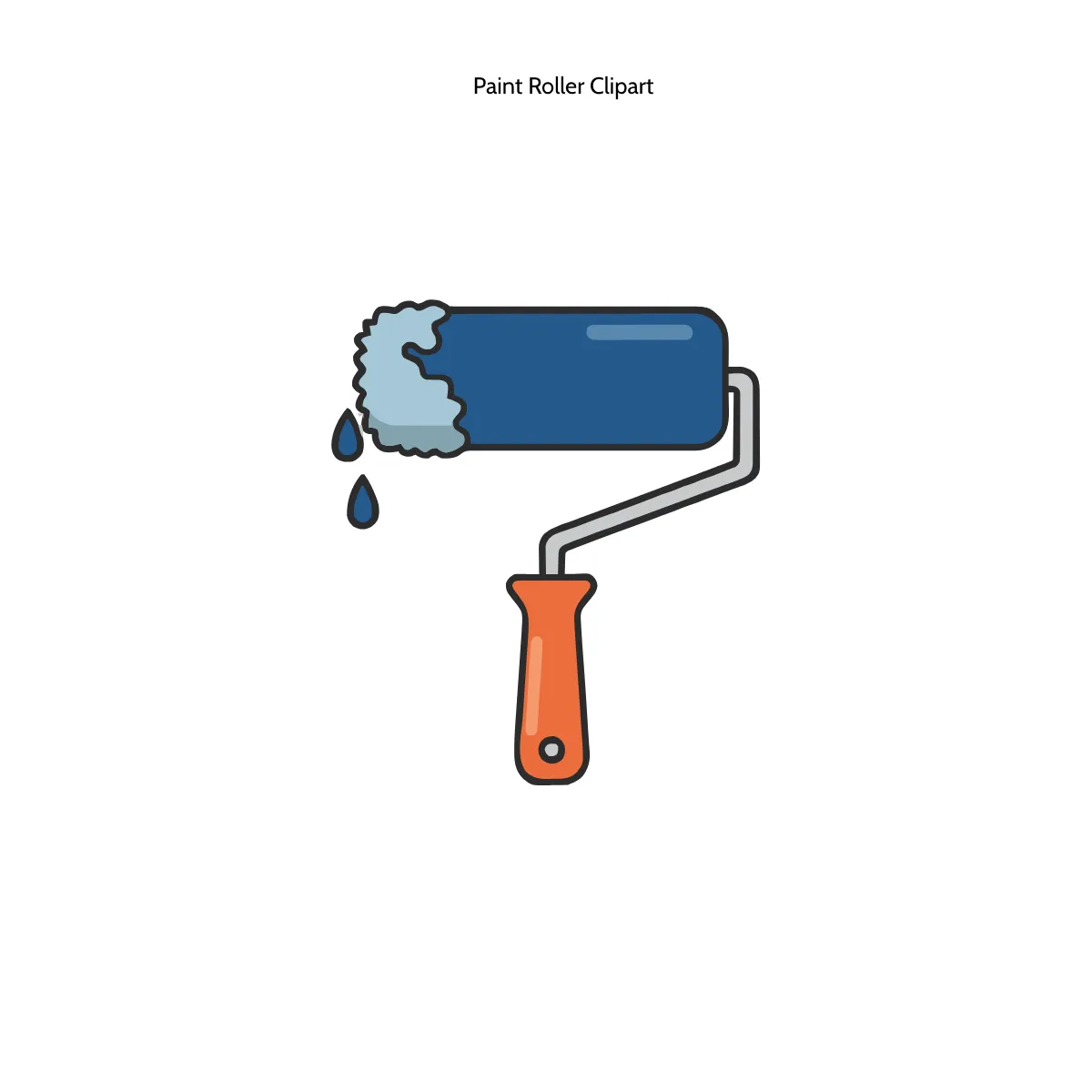 Free Paint Roller Clipart Template to Edit Online