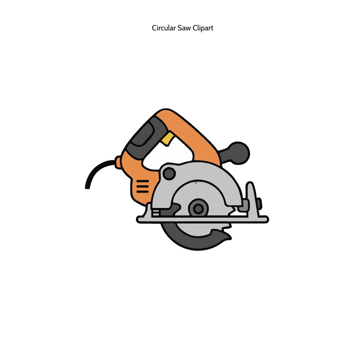 Free Circular Saw Clipart Template to Edit Online